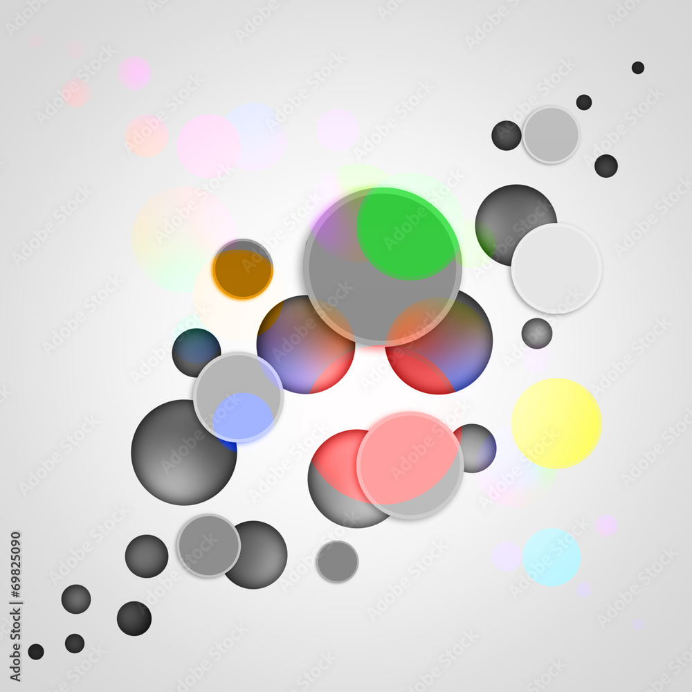 Circles on abstract background Circles on abstract background