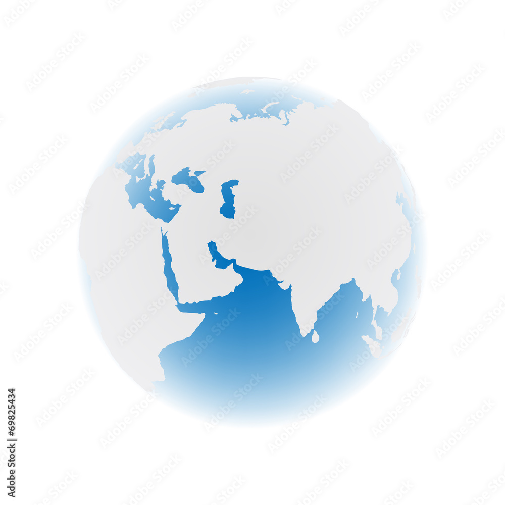 Fototapeta premium earth on white