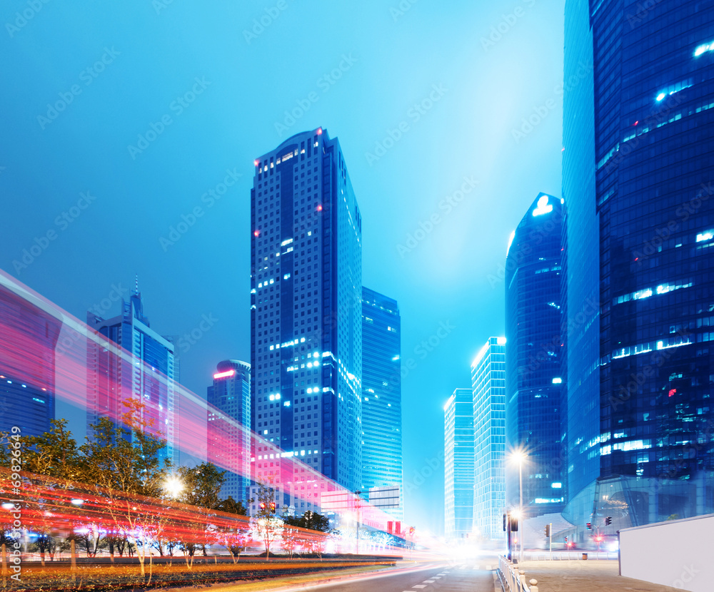 Obraz premium modern city night