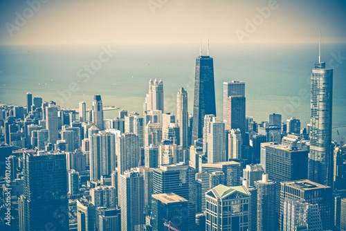 Chicago Skyline Aerial #69826614