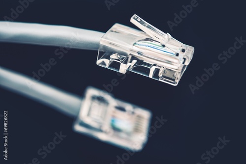 Network Cable Grey Cord