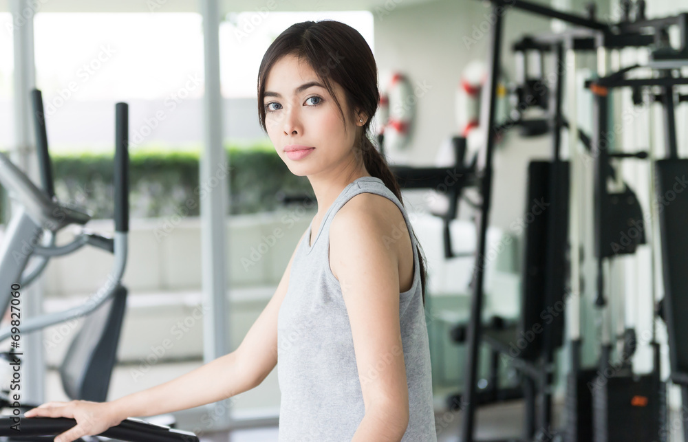 Woman workout at fitness Woman workout at fitness