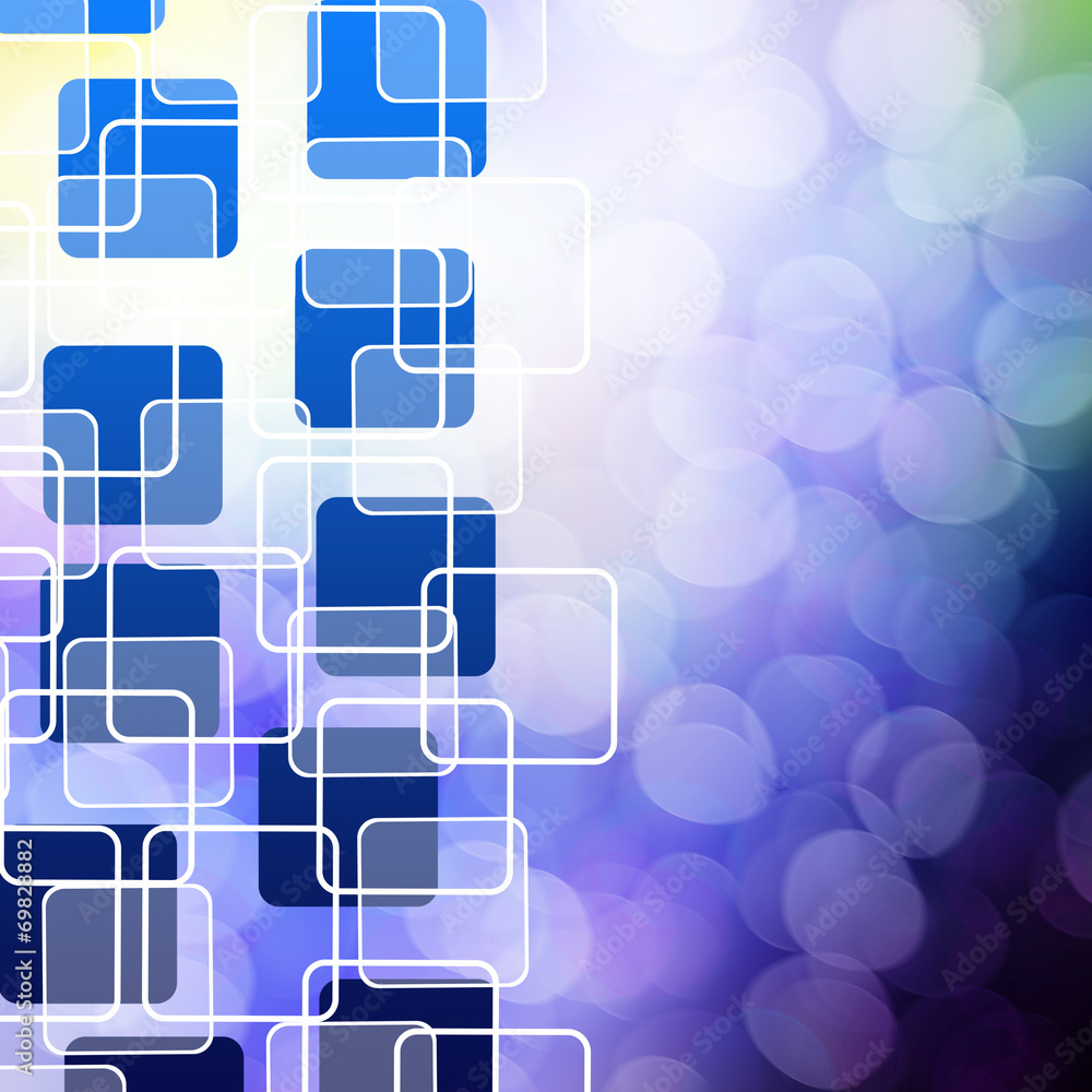 Squares on abstract background Squares on abstract background