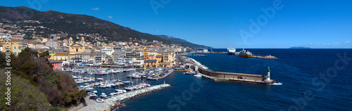 Fototapeta Naklejka Na Ścianę i Meble -  General panorama of Bastia - Corsica (France)