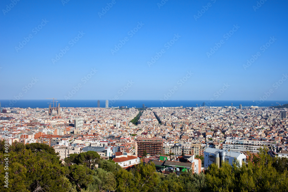 City of Barcelona from Above