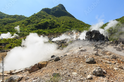 Owakudani valley(volcanic valley in Hakone,Japan)