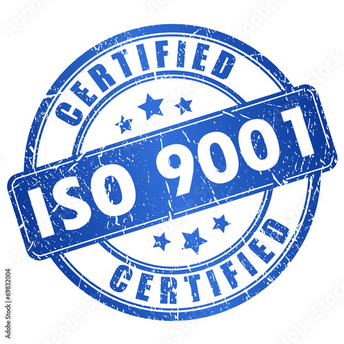 Iso 9001 certified stamp