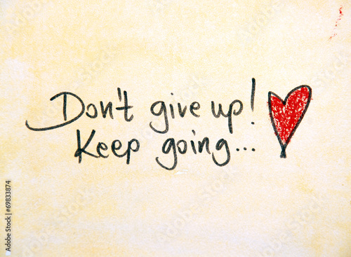 motivational message dont give up