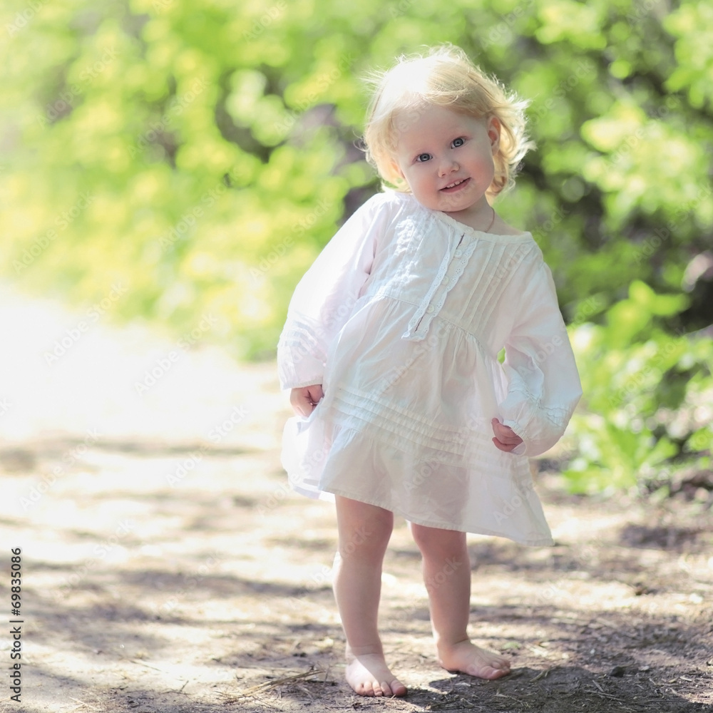 Portrait sunny cute joyful smiling baby in summer day Portrait sunny cute joyful smiling baby in summer day