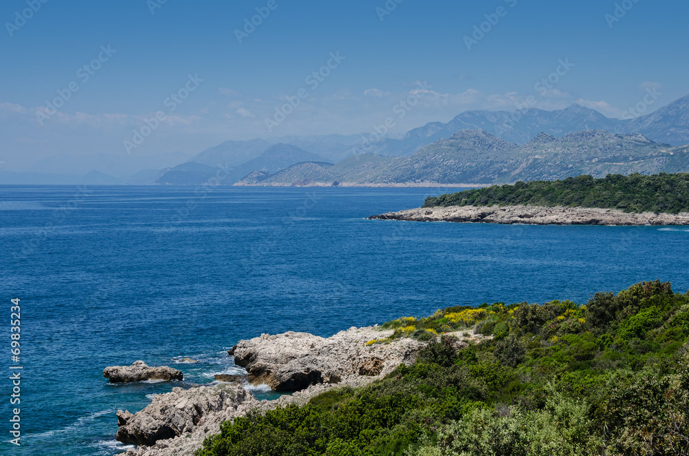 Montenegro. Sea and mountains.