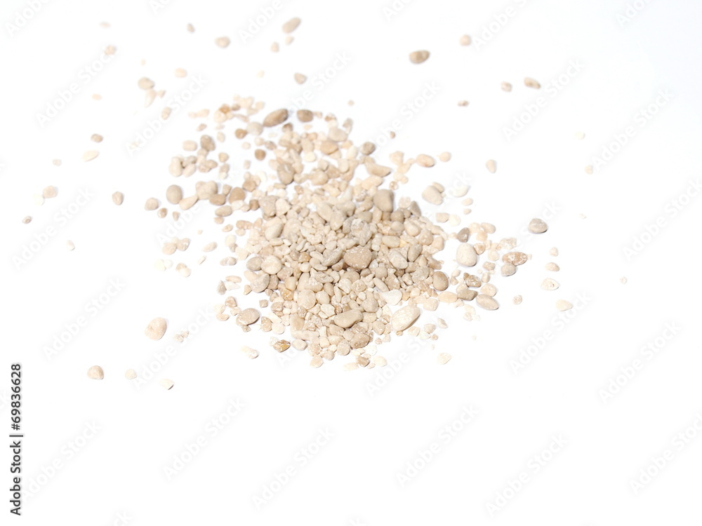pile sand isolated on white background