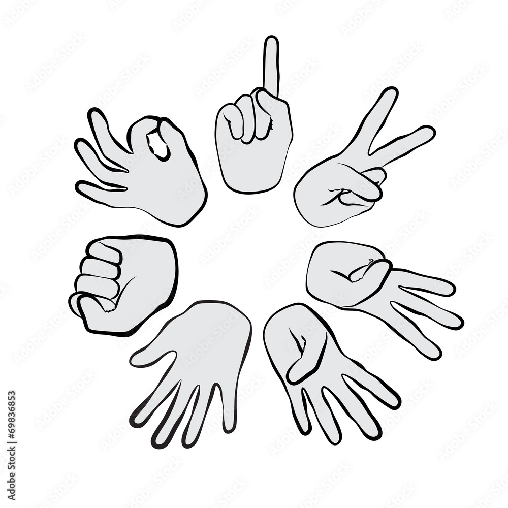 Fototapeta premium hand sign