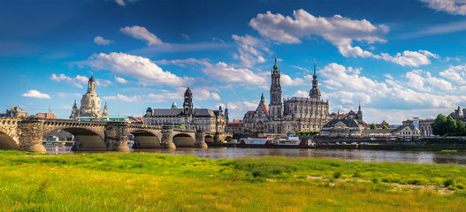 Fototapete Europa Historische Altstadt von Dresden Deutschland  © seqoya