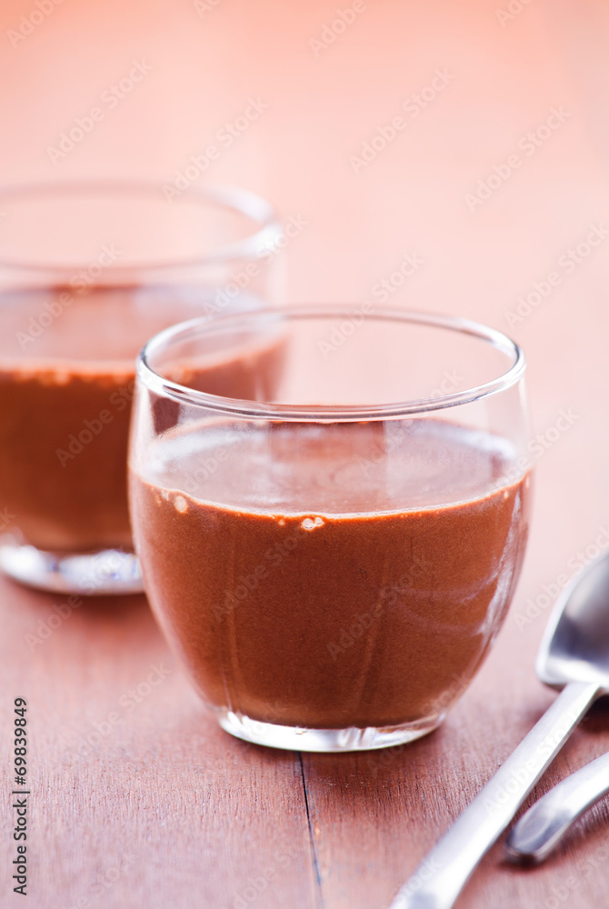 Small Cups Of Chocolate Mousse Small Cups Of Chocolate Mousse
