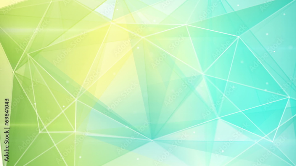 abstract triangle geometrical green cyan background loop abstract triangle geometrical green cyan background loop