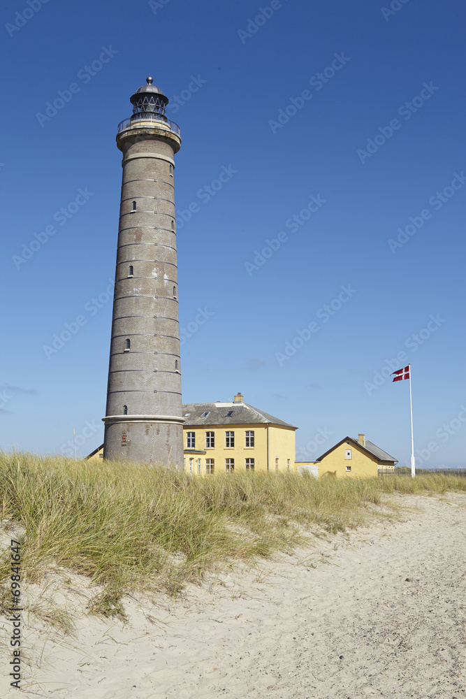 Grenen (Skagen, Dänemark) - Grauer Leuchtturm