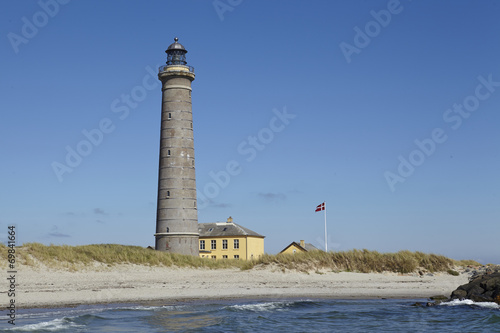 Grenen (Skagen, Dänemark) - Grauer Leuchtturm