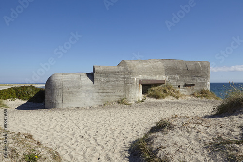 Skagen (Dänemark) - Küste mit Bunker aus dem 2. Weltkrieg