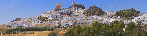 View of Olvera, white village of the province of Cadiz