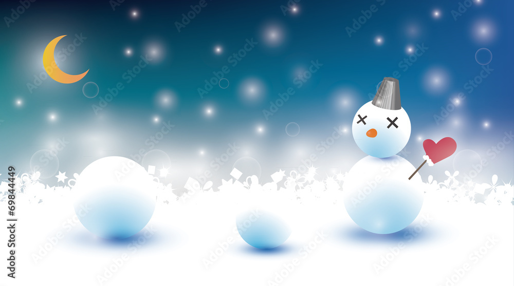 Obraz premium winter night
