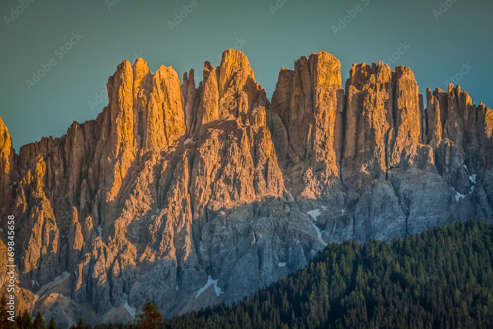 Dolomiti - Latemar at sunset light
