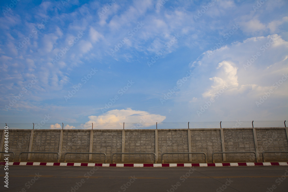 road fence