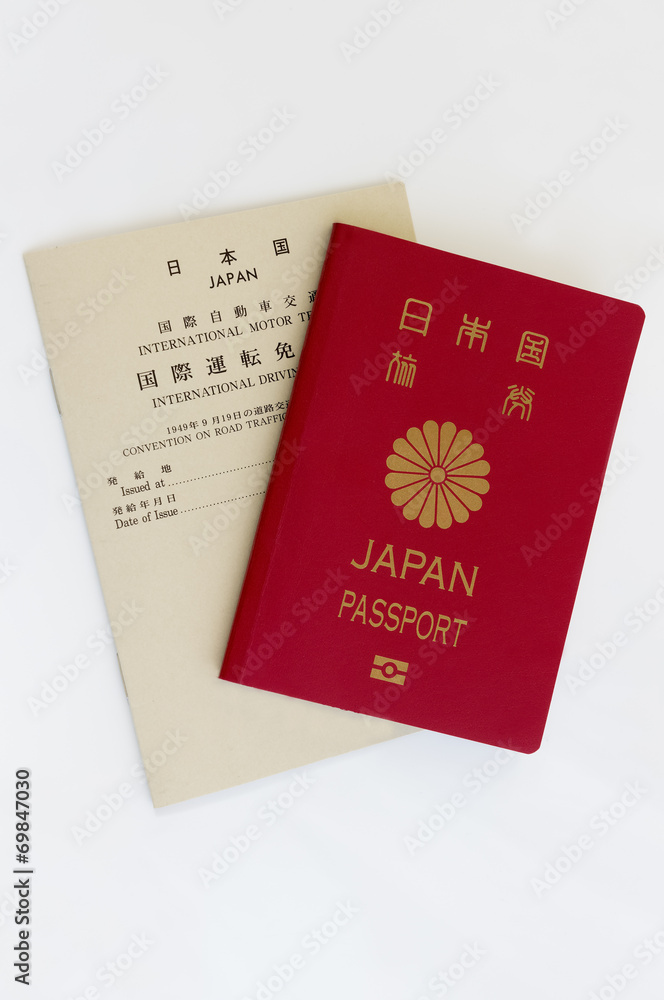 Japanese Passport and International Driver License Japanese Passport and International Driver License