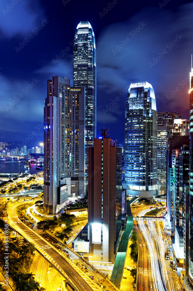 Fototapeta premium Hong Kong night