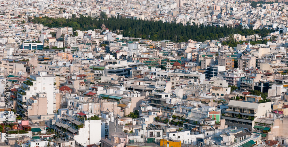 Cityscape of Athens, Greece