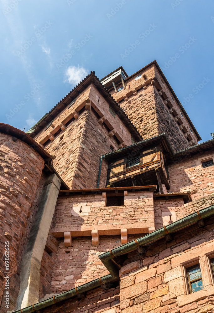 Tower of Haut-Koenigsbourg castle in Alsace, France Tower of Haut-Koenigsbourg castle in Alsace, France