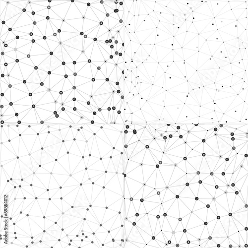 Set of Molecule structure, gray background for communication,