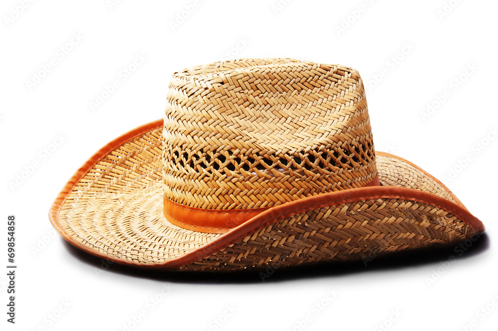 Straw hat.Men's hats