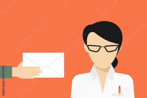 Business manager received a mail