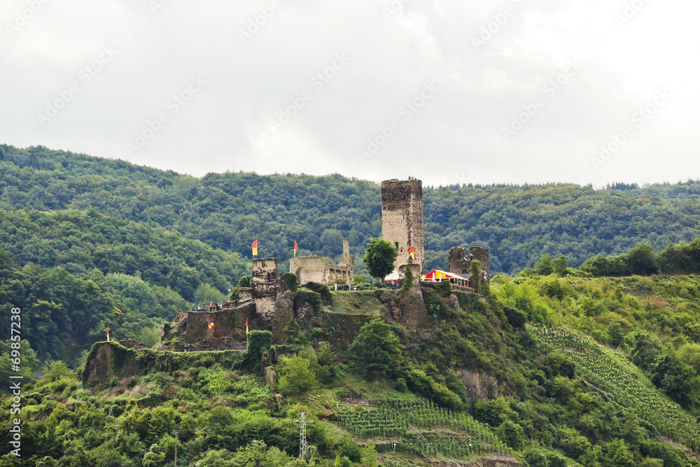 Metternich Castle (Burg Beilstein) on green hill