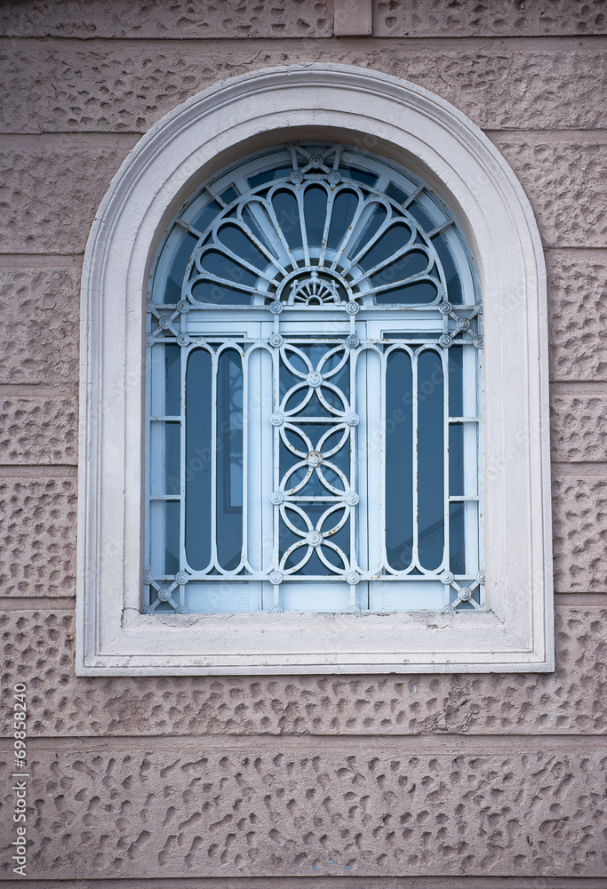 Windows with iron ornamental Windows with iron ornamental