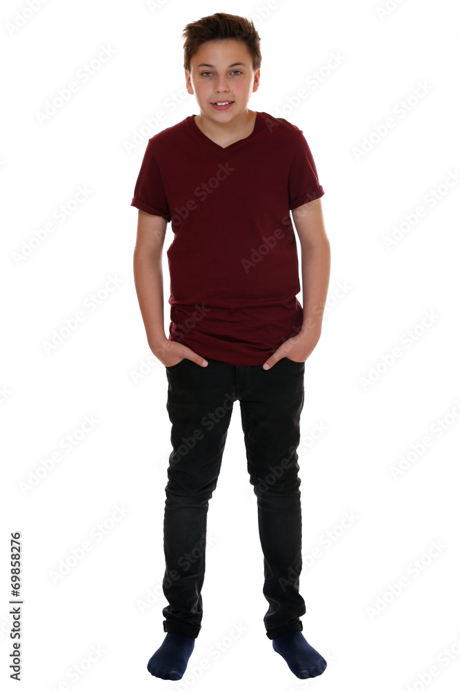 Fototapeta premium Junge Ganzkörper Portrait isoliert