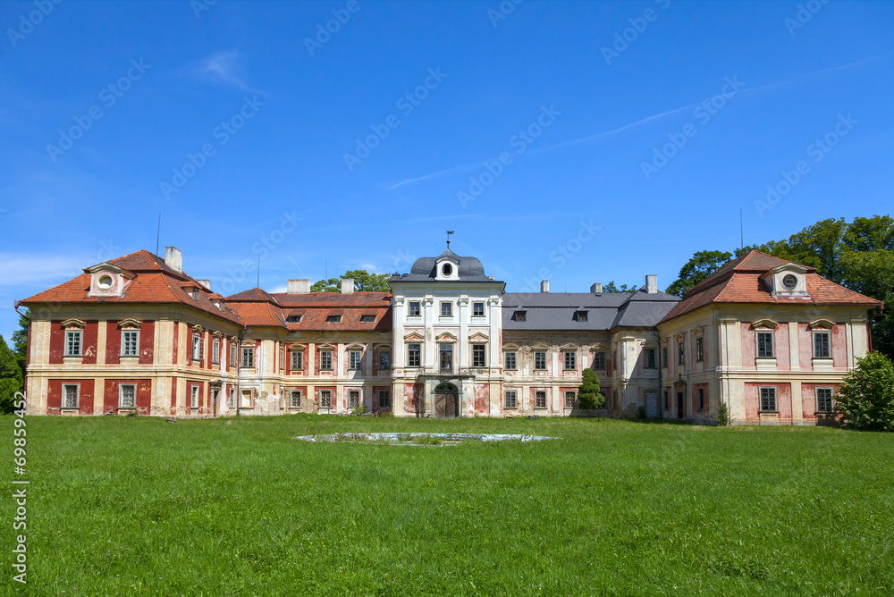 Dolni Lukavice castle in the Czech Republic
