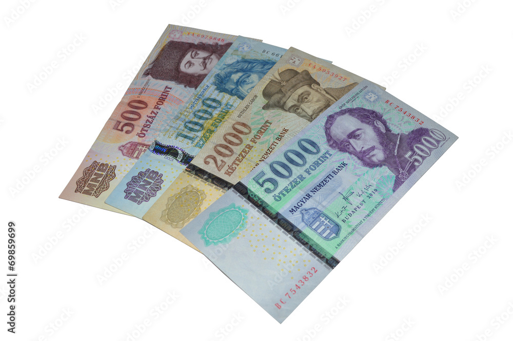 Hungarian forint banksnotes currency Hungarian forint banksnotes currency