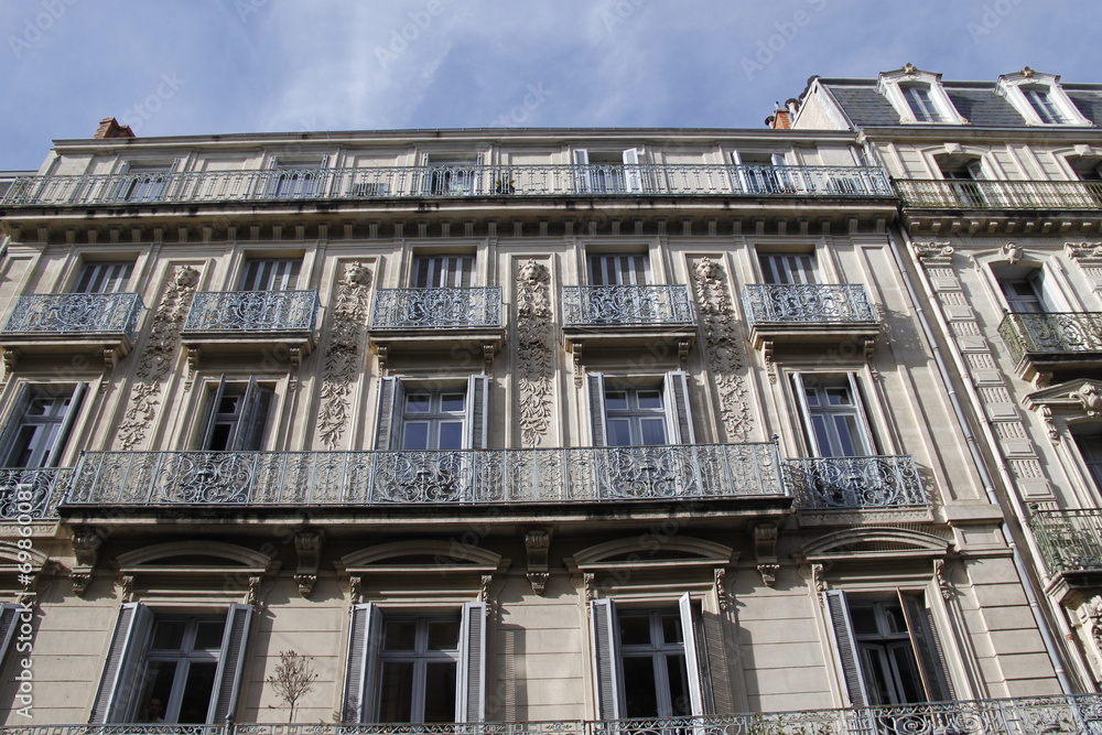 Immeuble ancien à Montpellier, Occitanie
