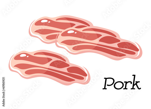 Fresh raw pork meat