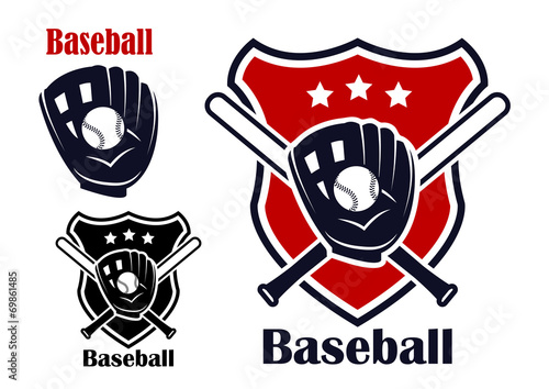 Baseball sport emblems