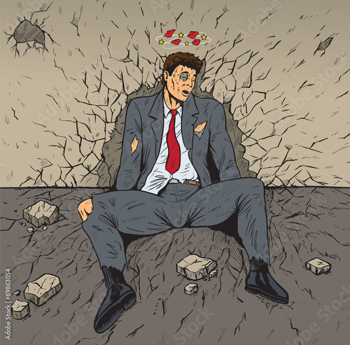 Beaten businessman