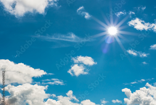 sun and blue sky