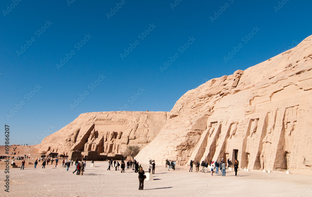 Abu Simbel on the border of Egypt and Sudan Abu Simbel on the border of Egypt and Sudan