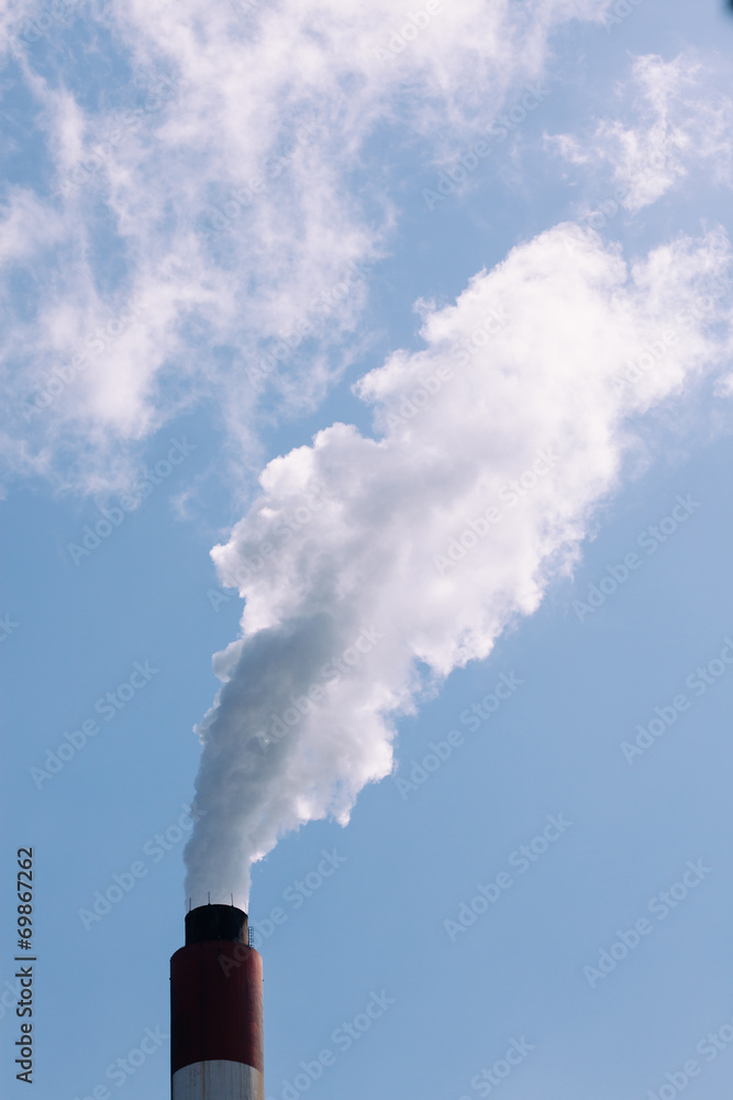 Power plant chimney