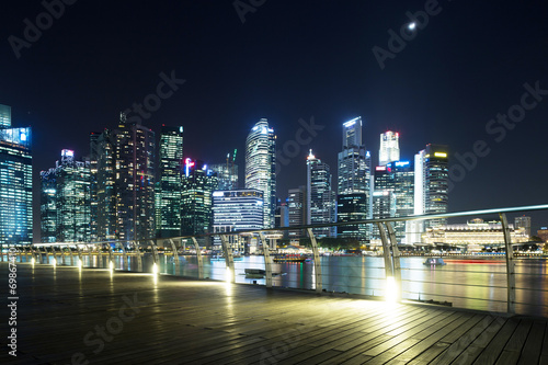 prosperous urban cityscape at night