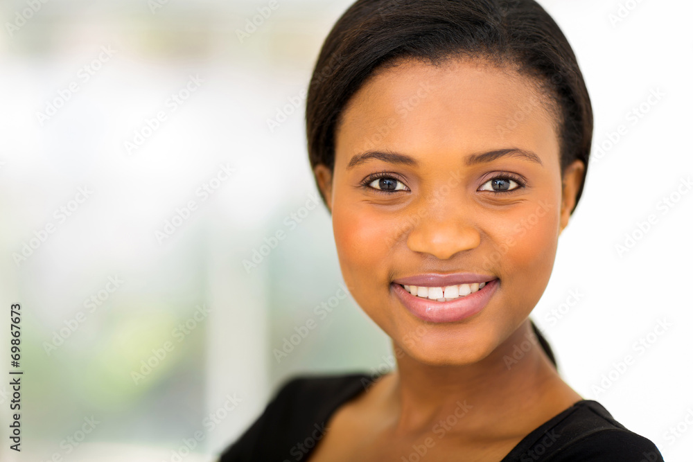 african businesswoman close up