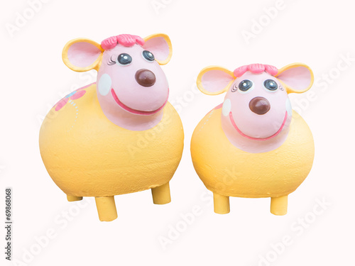 earthenware  sheep toy
