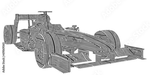 Race Car Stripes Vector