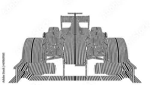 Race Car Stripes Vector